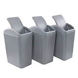 Kitchen Household Bathroom Plastic Trash Can